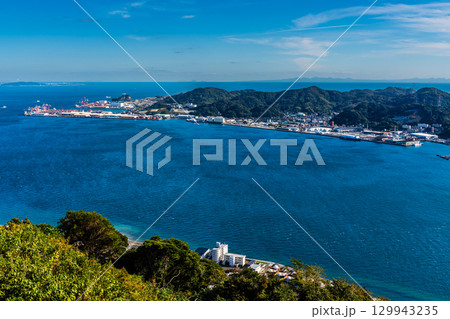 火の山公園展望台からの眺め【山口県下関市】 129943235