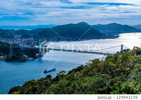 火の山公園展望台からの眺め【山口県下関市】 129943239