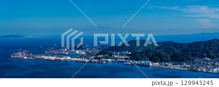 火の山公園展望台からの眺め パノラマ【山口県下関市】 火の山公園展望台からの眺め パノラマ【山口県下関市】 129943245