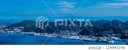 火の山公園展望台からの眺め パノラマ【山口県下関市】 火の山公園展望台からの眺め パノラマ【山口県下関市】 129943248