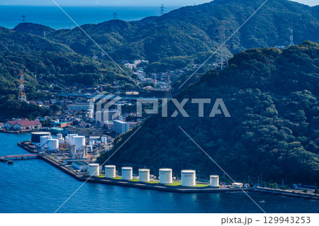 火の山公園展望台からの眺め【山口県下関市】 火の山公園展望台からの眺め【山口県下関市】 129943253