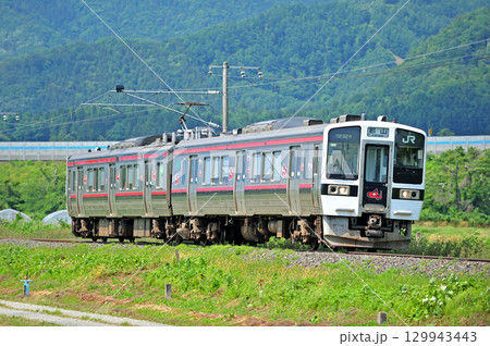 磐越西線 川桁-関戸 JR東日本 719系 H-14編成(仙台) 磐越西線 川桁-関戸 JR東日本 719系 H-14編成(仙台) 129943443