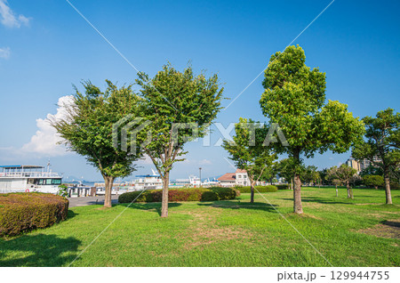 琵琶湖　大津湖岸なぎさ公園　滋賀県大津市 129944755
