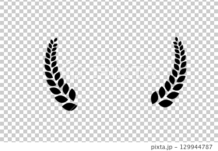 月桂花環單一向量插圖 129944787