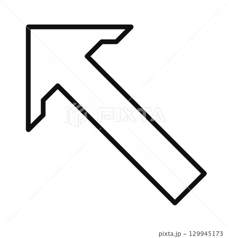 arrow isolated on white arrow isolated on white 129945173