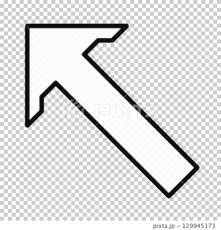 arrow isolated on white arrow isolated on white 129945173
