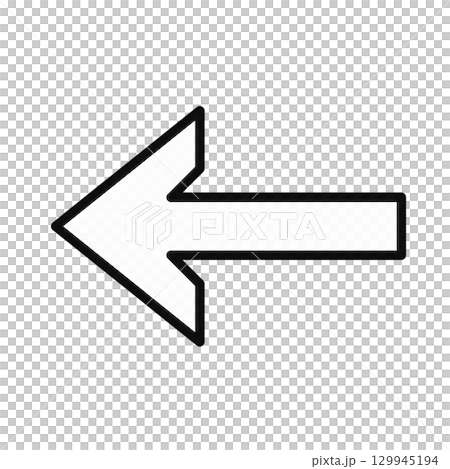 Left arrow icon 129945194