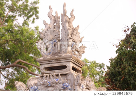 Pagoda and temples and festivals in vietnam 129945679