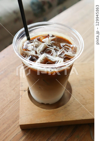 iced coffee , iced latte coffee or iced macha coffee 129945863