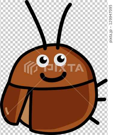 Cartoon Illustration of a Happy cockroach Character Cartoon Illustration of a Happy cockroach Character 129947095