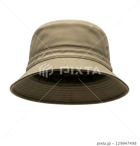Classic khaki cotton bucket hat for fishing and hiking a casual outdoor sun protection headwear 129947498