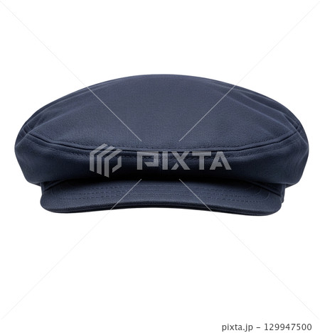 Dark blue newsboy cap a classic vintage flat cap headwear accessory for men in a retro style 129947500