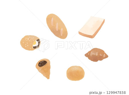 パンのイラスト パンのイラスト 129947838