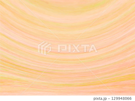 筆痕テクスチャたわみ淡いオレンジ 129948066
