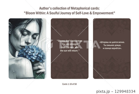 Author's collection of Metaphorical cards. Bloom Within A Soulful Journey of Selflove and Empowerment. 129948334