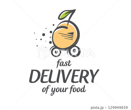 Logo design for a fast food delivery service that provides fresh and delicious meals to customers 129949839