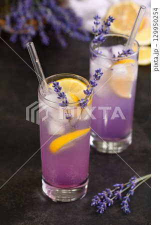Homemade Lavender Lemonade 129950254