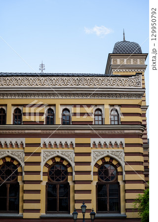 Georgian National Opera and Ballet Theater of Tbilisi Neo-Moorish style buildin on Rustaveli Avenue in Tbilisi, Georgia 129950792