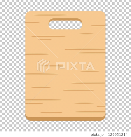 まな板のイラスト（調理器具・切り抜き） 129951214