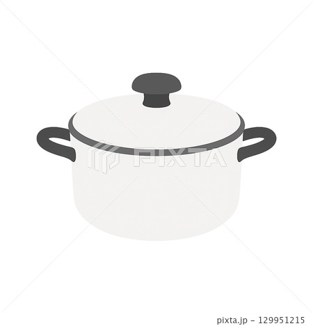 鍋のイラスト（調理器具・切り抜き） 129951215