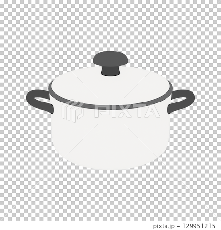 鍋のイラスト（調理器具・切り抜き） 129951215