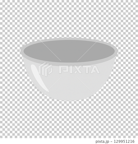 ボウルのイラスト（調理器具・切り抜き） 129951216