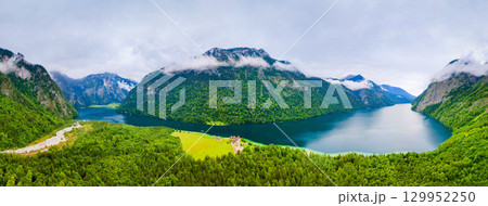 Konigssee lake near Berchtesgaden, Germany 129952250