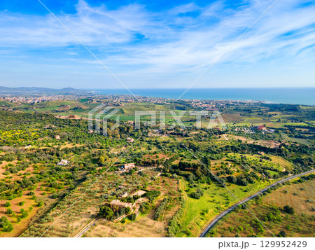 Valley of the Temples aerial panoramic view, Agrigento Valley of the Temples aerial panoramic view, Agrigento 129952429