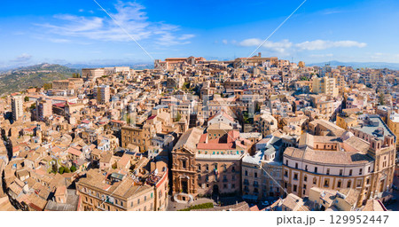 Church Saint Dominic aerial panoramic view, Agrigento 129952447