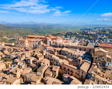 Agrigento Cathedral or Duomo Agrigento aerial panoramic view Agrigento Cathedral or Duomo Agrigento aerial panoramic view 129952454