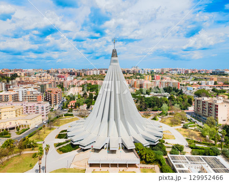 Basilica of Madonna delle Lacrime aerial view, Syracuse 129952466
