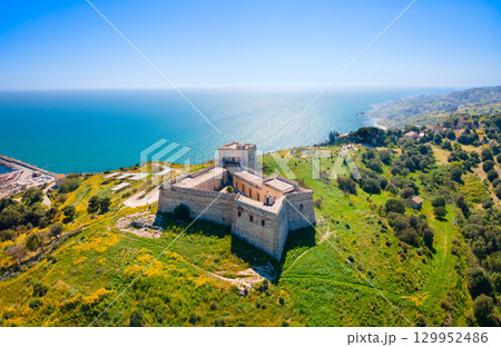 Castel Sant Angelo Fort aerial panoramic view 129952486
