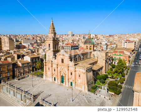 Cattedrale di San Giovanni Battista aerial view Cattedrale di San Giovanni Battista aerial view 129952548