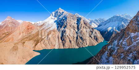 Seven Lakes in Fann mountains in Tajikistan Seven Lakes in Fann mountains in Tajikistan 129952575