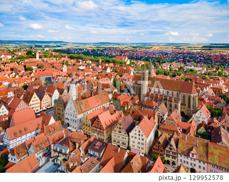 Rothenburg ob der Tauber aerial view Rothenburg ob der Tauber aerial view 129952578