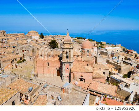 Church of San Giuliano aerial panoramic view, Erice 129952920