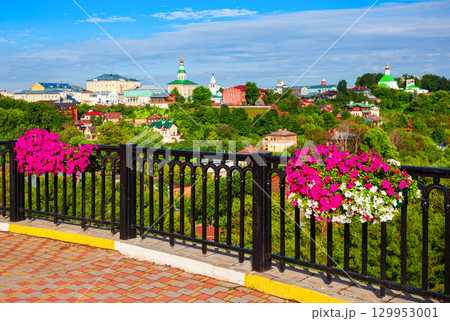Vladimir city aerial panoramic view, Russia 129953001