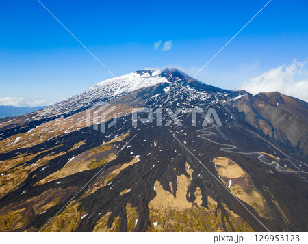 Mount Etna or Etna Volcano near Catania city, Sicily Mount Etna or Etna Volcano near Catania city, Sicily 129953123