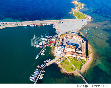 Lazzaretto di Trapani at the city port, Sicily 129953128