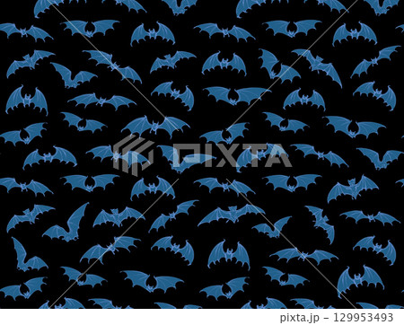 The bats is flying. Vector drawing 129953493