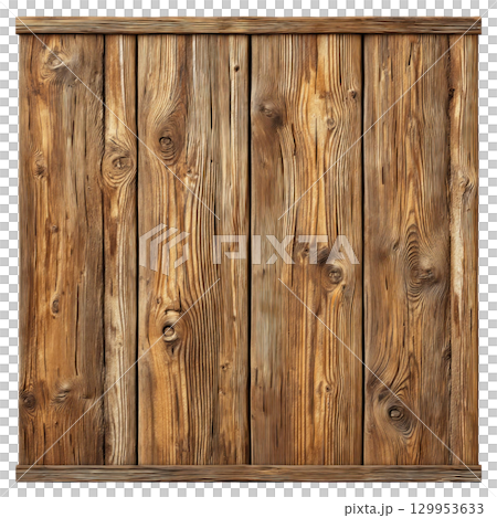 Wooden plank background with natural texture and warm brown tones, showing rustic and aged wood grain patterns in horizontal layout 129953633