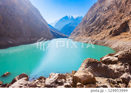 Seven Lakes in Fann mountains in Tajikistan 129953994
