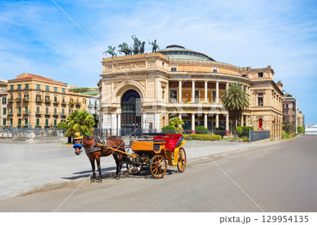 Teatro Politeama Garibaldi theater in Palermo, Sicily Teatro Politeama Garibaldi theater in Palermo, Sicily 129954135