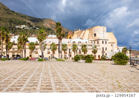 Castellammare del Golfo town in Sicily island Castellammare del Golfo town in Sicily island 129954167