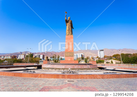 Ismoil Somoni Monument in Khujand city, Tajikistan Ismoil Somoni Monument in Khujand city, Tajikistan 129954208
