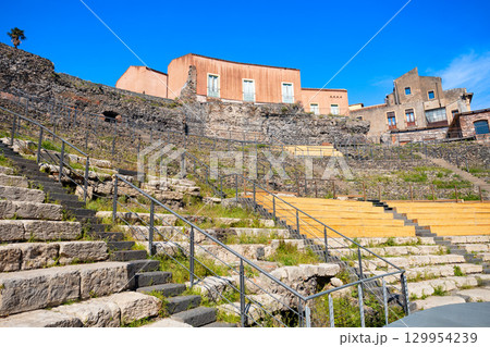 Roman Theatre of Catania in Catania city, Sicily 129954239