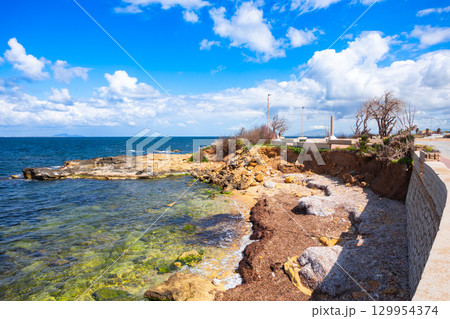 Capo Lilibeo cape in Marsala city in Sicily 129954374