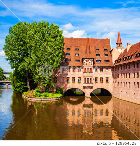 Nuremberg old town in Bavaria, Germany Nuremberg old town in Bavaria, Germany 129954528