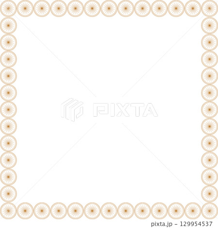 Outer space frame. Shining star template. Frame with empty space for your text 129954537