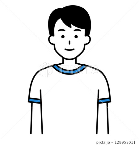 体操着の男子学生 129955011